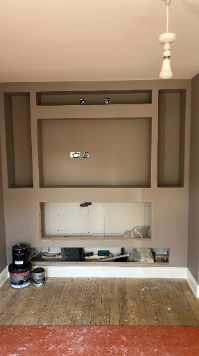 Bespoke Fitted Living Room Media Wall 3 Medium