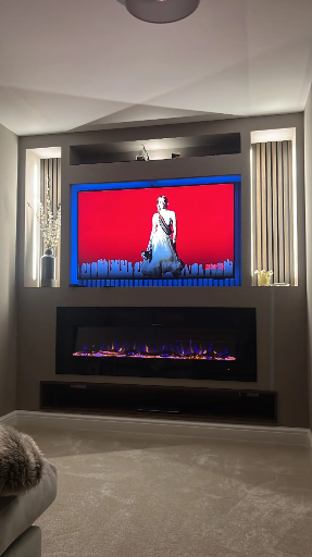 Bespoke Fitted Living Room Media Wall 4 Medium
